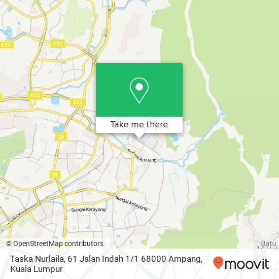 Taska Nurlaila, 61 Jalan Indah 1 / 1 68000 Ampang map