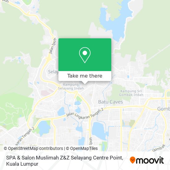 Peta SPA & Salon Muslimah Z&Z Selayang Centre Point