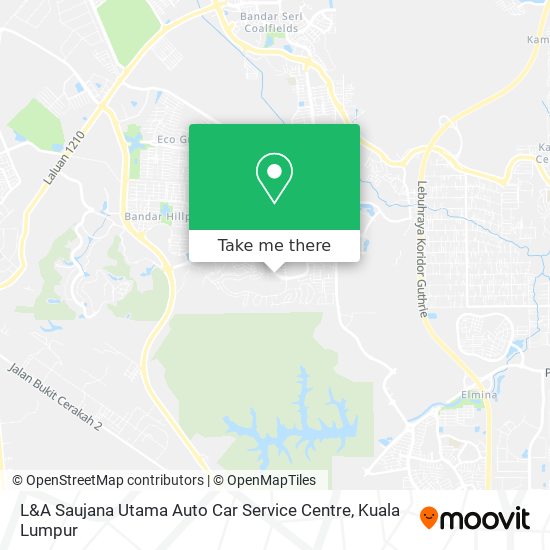 Peta L&A Saujana Utama Auto Car Service Centre