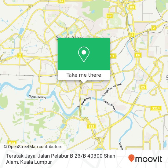 Teratak Jaya, Jalan Pelabur B 23 / B 40300 Shah Alam map