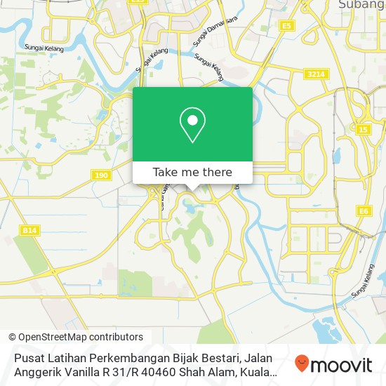 Pusat Latihan Perkembangan Bijak Bestari, Jalan Anggerik Vanilla R 31 / R 40460 Shah Alam map