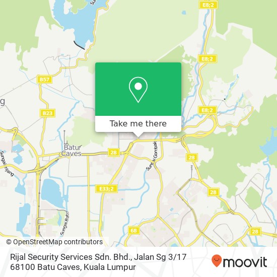 Peta Rijal Security Services Sdn. Bhd., Jalan Sg 3 / 17 68100 Batu Caves