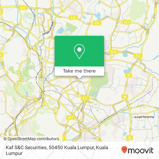 Kaf S&C Securities, 50450 Kuala Lumpur map