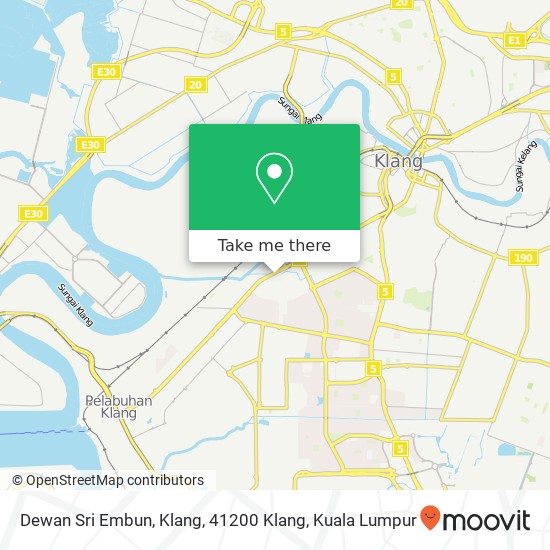 Peta Dewan Sri Embun, Klang, 41200 Klang