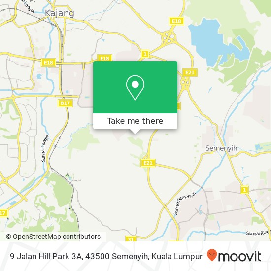 9 Jalan Hill Park 3A, 43500 Semenyih map