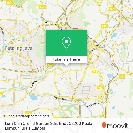 Peta Lum Chin Orchid Garden Sdn. Bhd., 58200 Kuala Lumpur