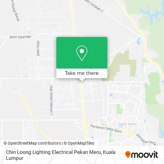 Chin Loong Lighting Electrical Pekan Meru map