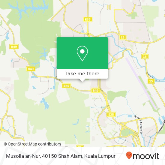 Musolla an-Nur, 40150 Shah Alam map