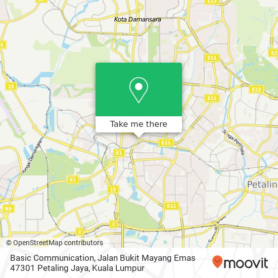 Basic Communication, Jalan Bukit Mayang Emas 47301 Petaling Jaya map