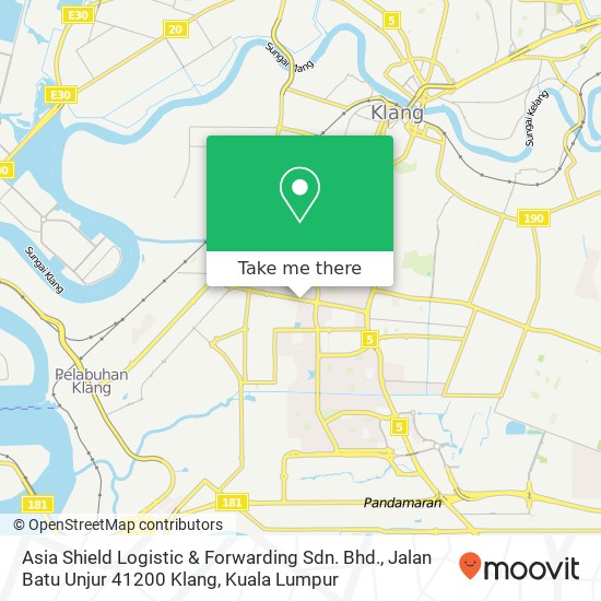 Asia Shield Logistic & Forwarding Sdn. Bhd., Jalan Batu Unjur 41200 Klang map