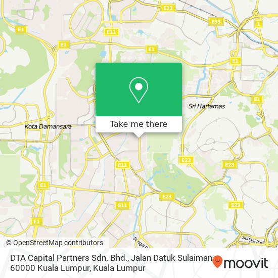 DTA Capital Partners Sdn. Bhd., Jalan Datuk Sulaiman 60000 Kuala Lumpur map