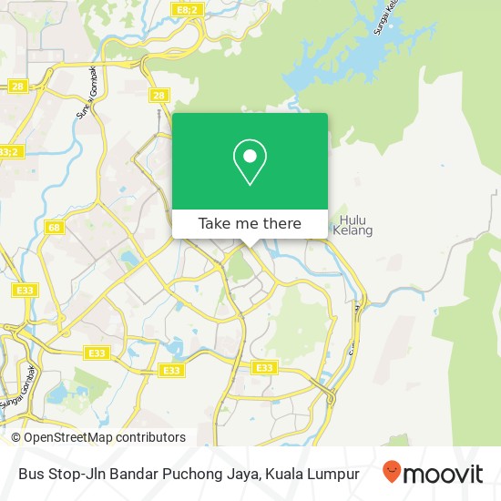 Peta Bus Stop-Jln Bandar Puchong Jaya
