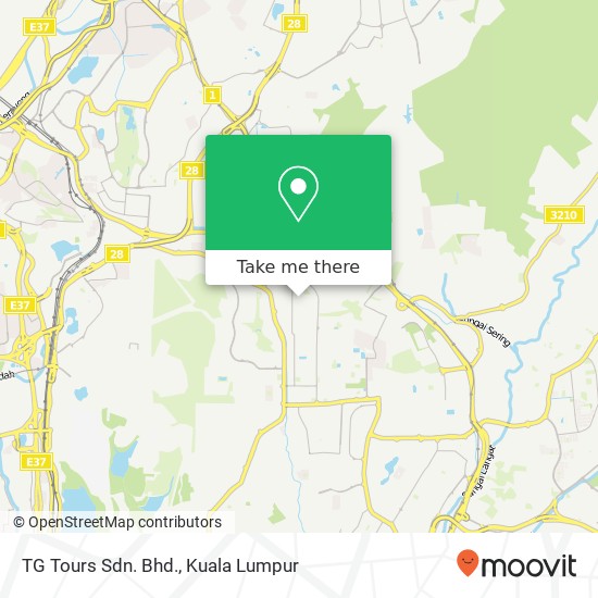 TG Tours Sdn. Bhd. map