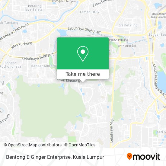 Bentong E Ginger Enterprise map