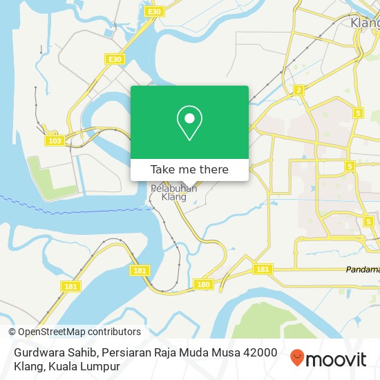 Gurdwara Sahib, Persiaran Raja Muda Musa 42000 Klang map