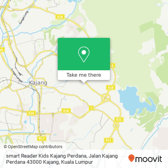 Peta smart Reader Kids Kajang Perdana, Jalan Kajang Perdana 43000 Kajang