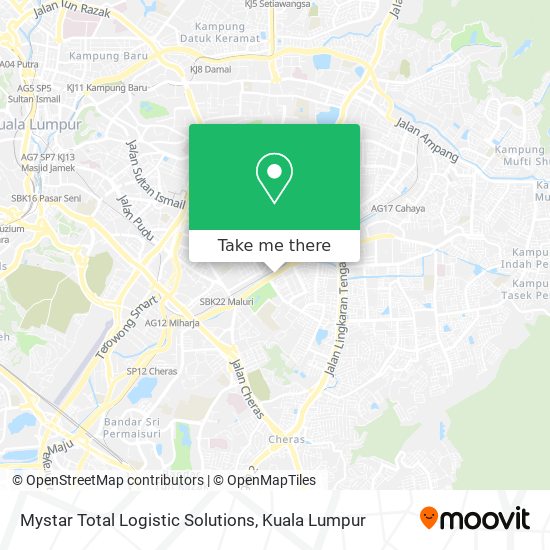 Mystar Total Logistic Solutions map