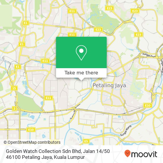 Golden Watch Collection Sdn Bhd, Jalan 14 / 50 46100 Petaling Jaya map