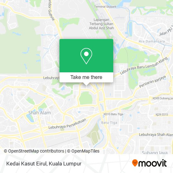 Kedai Kasut Eirul map