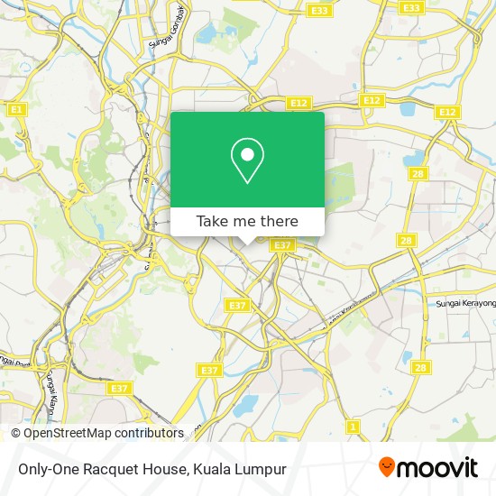 Only-One Racquet House map