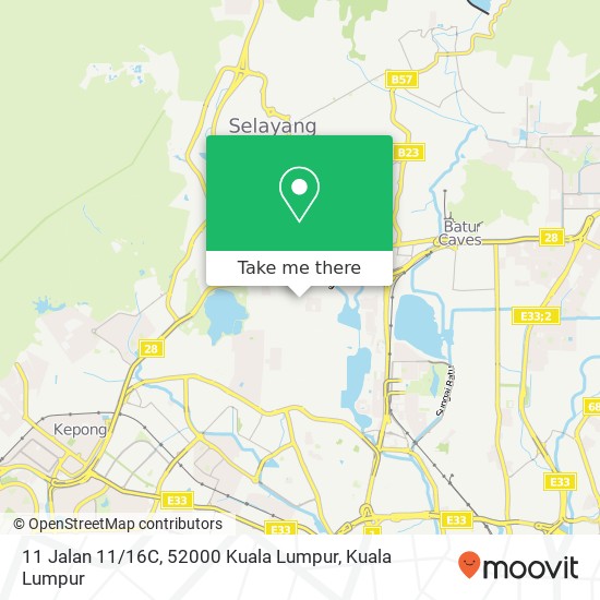 Peta 11 Jalan 11 / 16C, 52000 Kuala Lumpur