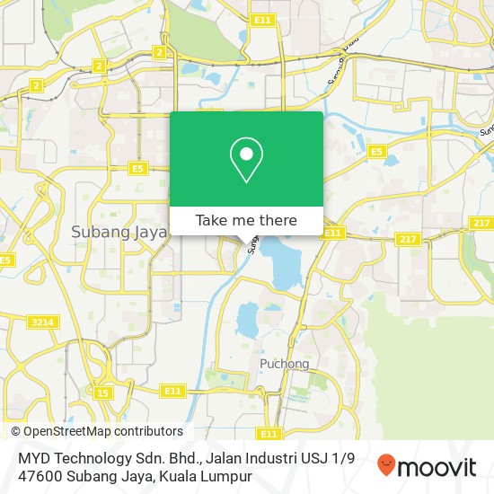 MYD Technology Sdn. Bhd., Jalan Industri USJ 1 / 9 47600 Subang Jaya map