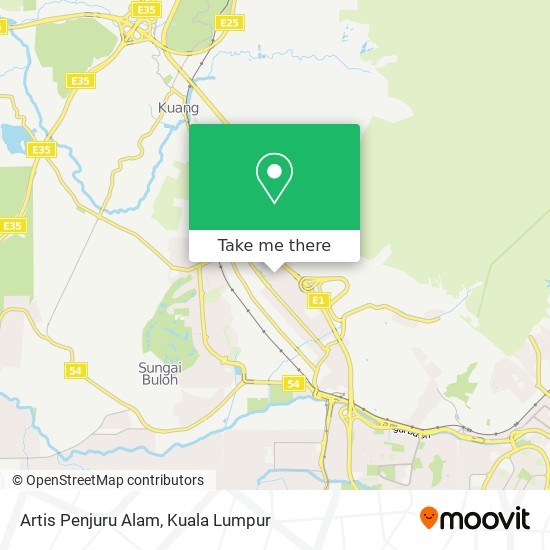 Artis Penjuru Alam map