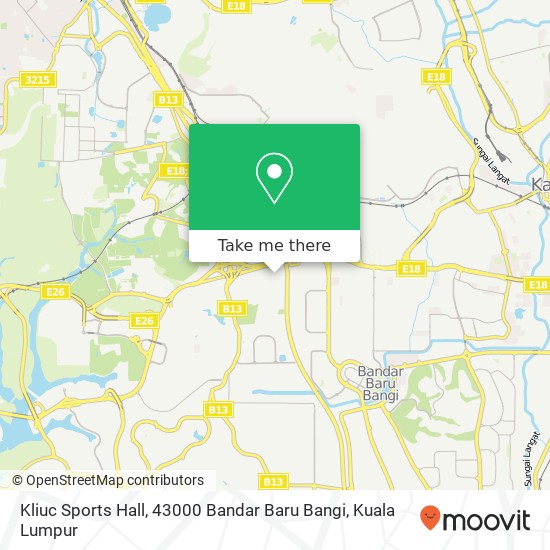 Kliuc Sports Hall, 43000 Bandar Baru Bangi map