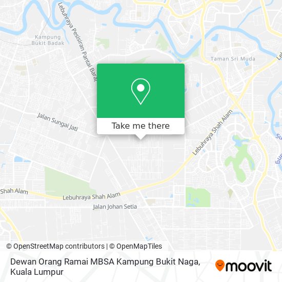 Peta Dewan Orang Ramai MBSA Kampung Bukit Naga