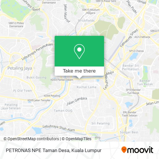 Peta PETRONAS NPE Taman Desa