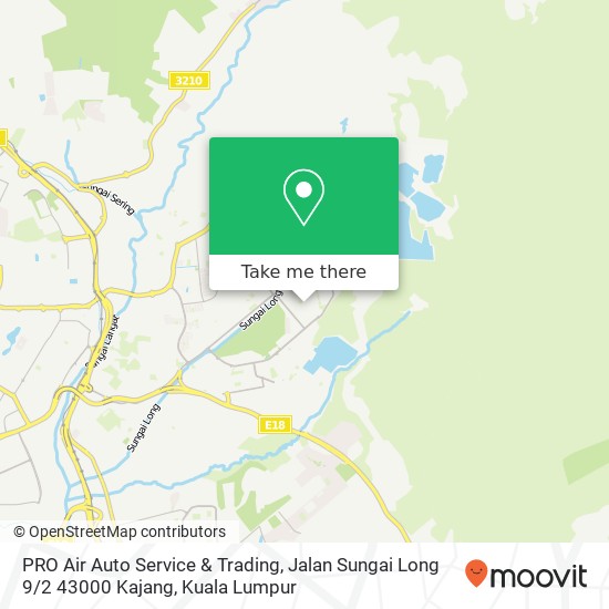 PRO Air Auto Service & Trading, Jalan Sungai Long 9 / 2 43000 Kajang map