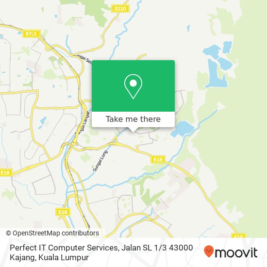 Perfect IT Computer Services, Jalan SL 1 / 3 43000 Kajang map