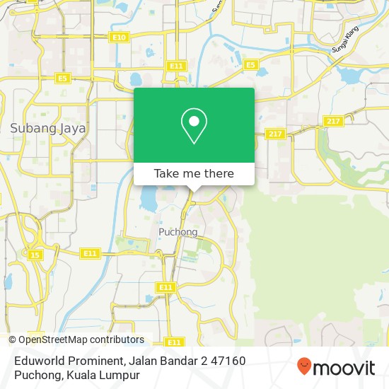 Eduworld Prominent, Jalan Bandar 2 47160 Puchong map