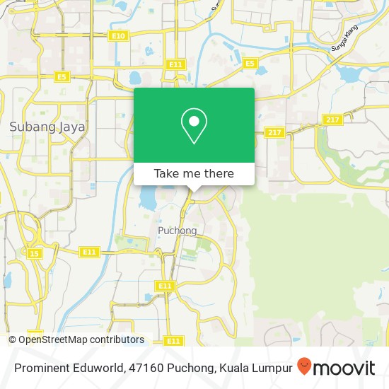 Peta Prominent Eduworld, 47160 Puchong