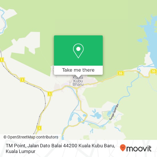 Peta TM Point, Jalan Dato Balai 44200 Kuala Kubu Baru