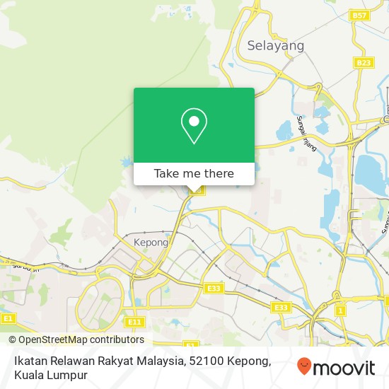 Ikatan Relawan Rakyat Malaysia, 52100 Kepong map