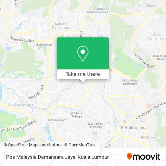 Peta Pos Malaysia Damansara Jaya