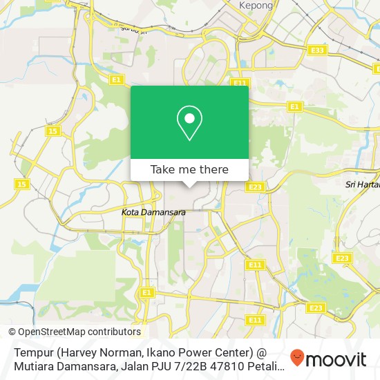 Peta Tempur (Harvey Norman, Ikano Power Center) @ Mutiara Damansara, Jalan PJU 7 / 22B 47810 Petaling Jaya