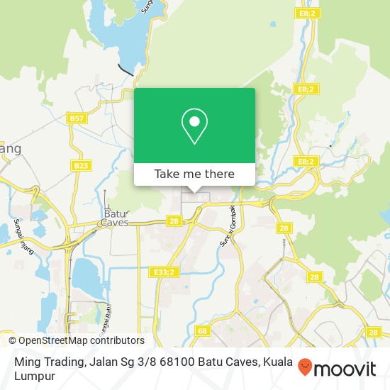 Ming Trading, Jalan Sg 3 / 8 68100 Batu Caves map