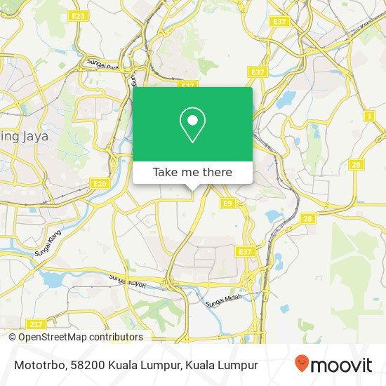 Peta Mototrbo, 58200 Kuala Lumpur