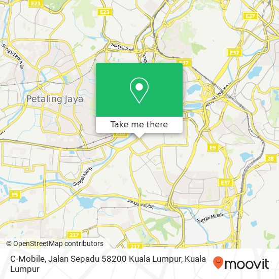 C-Mobile, Jalan Sepadu 58200 Kuala Lumpur map