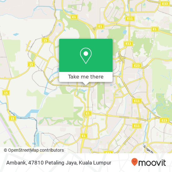 Peta Ambank, 47810 Petaling Jaya