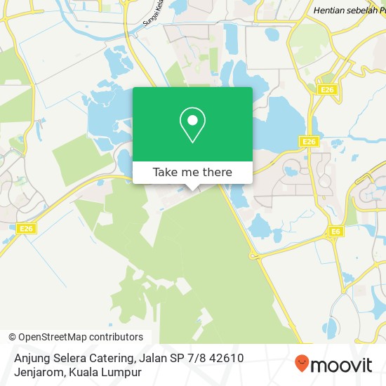 Peta Anjung Selera Catering, Jalan SP 7 / 8 42610 Jenjarom