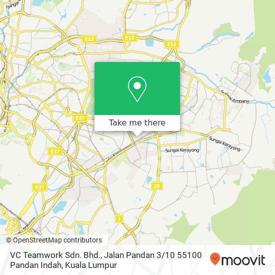 VC Teamwork Sdn. Bhd., Jalan Pandan 3 / 10 55100 Pandan Indah map