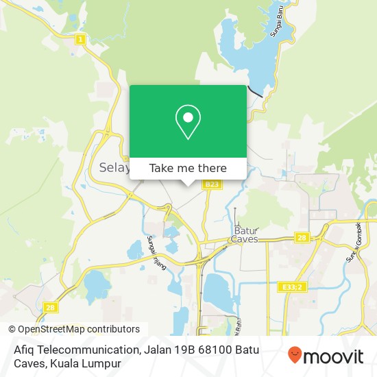 Afiq Telecommunication, Jalan 19B 68100 Batu Caves map