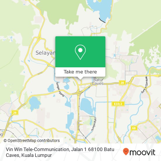 Vin Win Tele-Communication, Jalan 1 68100 Batu Caves map