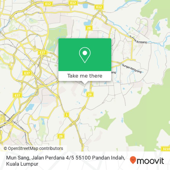 Mun Sang, Jalan Perdana 4 / 5 55100 Pandan Indah map