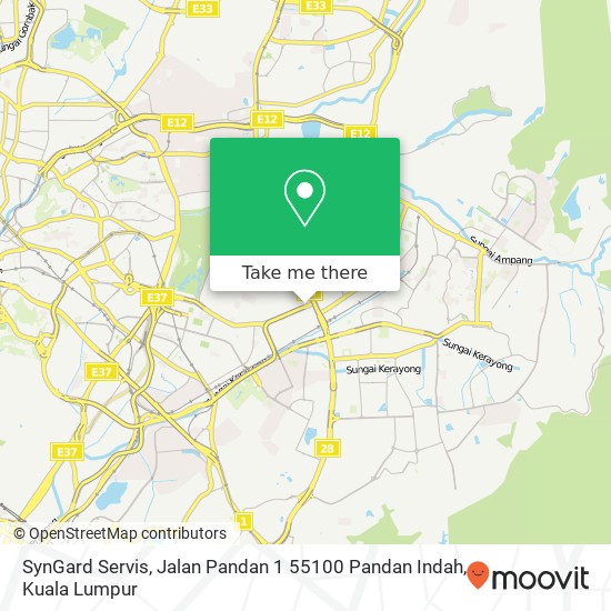 SynGard Servis, Jalan Pandan 1 55100 Pandan Indah map