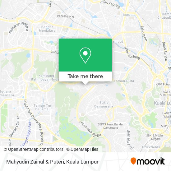 Mahyudin Zainal & Puteri map
