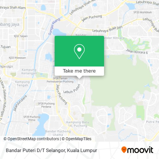 Peta Bandar Puteri D/T Selangor